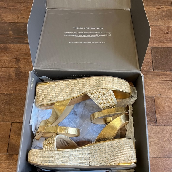 Franco Sarto Platform Cork Wedge Sandal - Picture 6 of 7